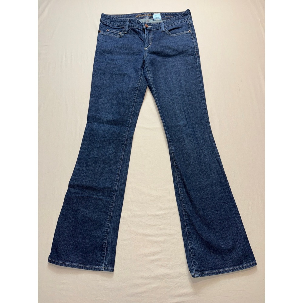 Eddie Bauer Modern Bootcut Jeans Womens 6 Dark Wash‎ Denim Mid Rise Stretch